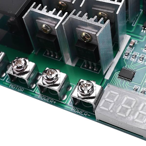 Dc 10-55v 12v 24v 36v 48v 55v 100a Motorhastighetskontroller Pwm Hho Rc Reverskontrollbryter Med Le