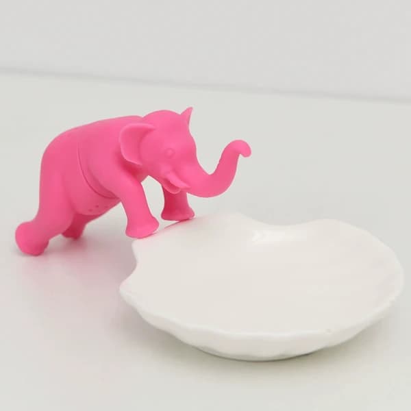 HA~1 stk. Sød Elefant Te-si, Silikone Te-si