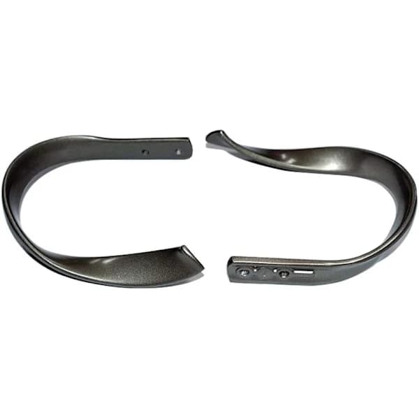 Gardäste, dekorative gardinoppheng, 2-pakning, aluminiumslegering grå