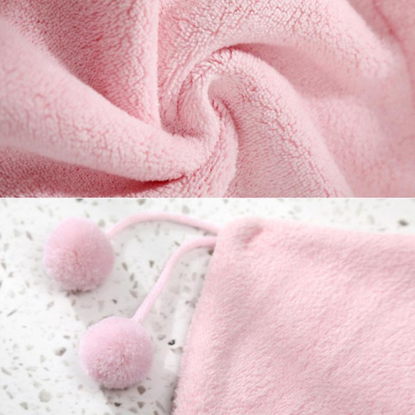 Mikrofiber Solid Mjuk Torr Hårhatt Söt Kanin Handduk Kvinnor Dusch Bär på Huvudet Handdukar Hemtextil Handduk Bad Bärbar Handduk
