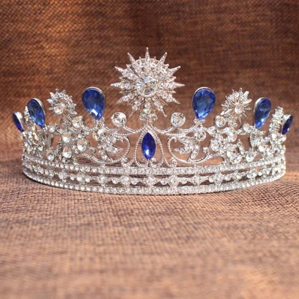 Tiara bryllup brude rhinsten krone tiara pandebånd