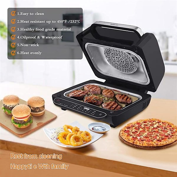 100 st Air Fryer Papper Luft Hål Air Fryer Pergament Papper Liners För Ninja Foodi Smart Fg551 Air Fr