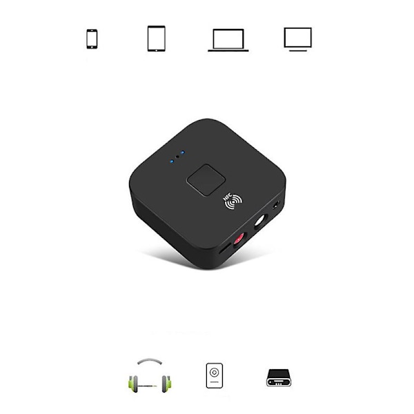 -b11 Nfc Bluetooth-modtager 5.0 3,5 mm Aux Stereo trådløs adapter Musikstøtte Ll til bilhøjttaler