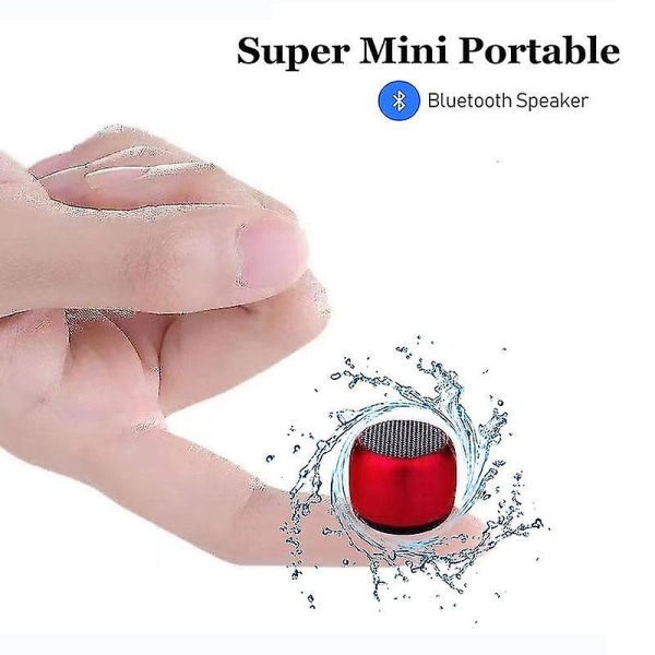 IPX5 Vattentät Mini Bärbar Bluetooth Högtalare Metall Hifi TWS Interkoppling Super Liten Stål Stereo Trådlös Högtalare