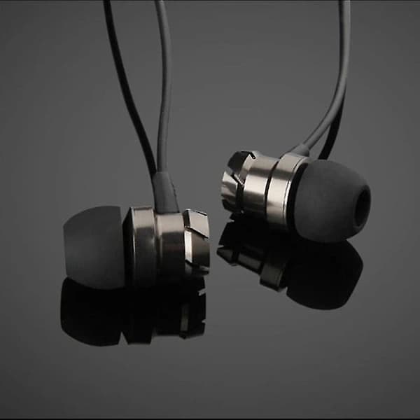 3,5 mm kablet headset Turbo Subwoofer med trådkontrollerte hodetelefoner, In-Ear