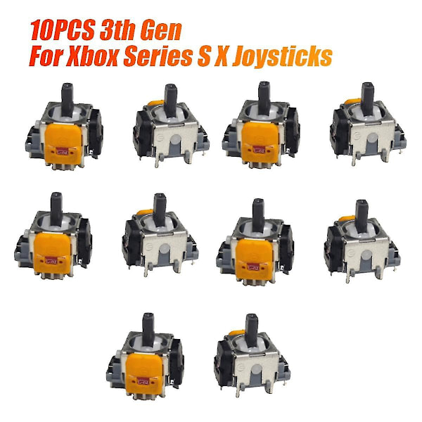 10 stk 3. generasjon for Xbox Series S/x Joysticks Hall Elektromagnetisk Høy presisjon Justerbare Joysticks