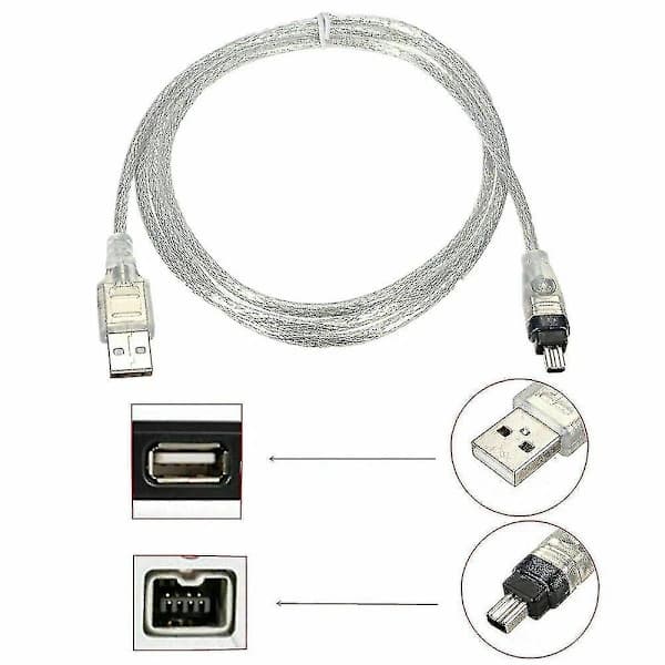 USB-datakabel til Mini DV MiniDV FireWire IEEE 1394 HDV-videokamera til redigering på PC