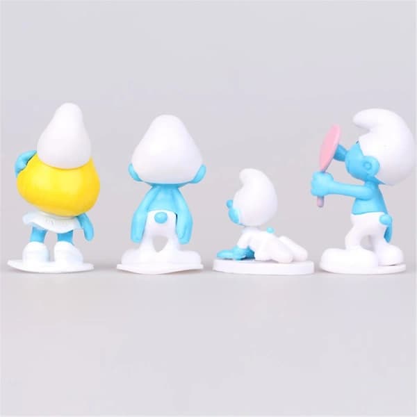 12 st/set Smurfar Figurer Leksaker Samling Modell Prydnad Tårtdekorationer Barnpresenter