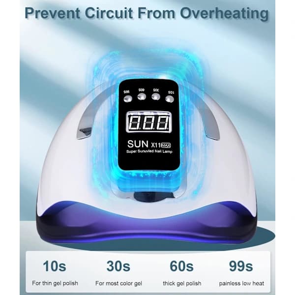 HA~UV LED Nagel Gel Lamp, 280W Professional Automatic Dryer, 66 Lights Fast Drying, Large LCD Screen, 4 Timer 10/30/60/99s