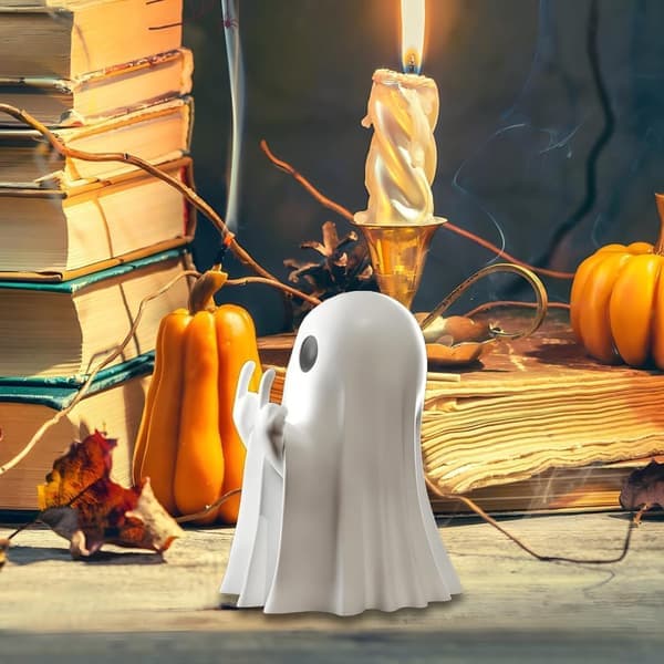 Spøkelsesstatue - Halloweensk håndlaget statue - Innendørs- og utendørsdekorasjoner