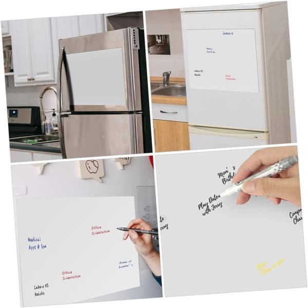 Magnetisk whiteboard til køleskab Hvid A3