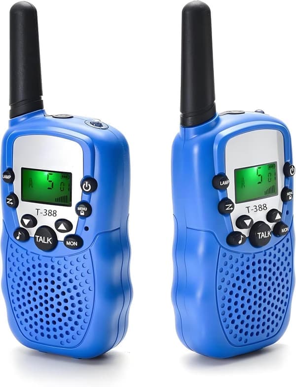 2-pakning Walkie-Talkie for barn – 3 km rekkevidde, flere farger tilgjengelig