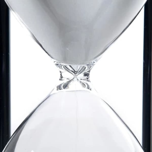 Hvit sand 60 minutter tre sandklokke, timeglass sandtimer