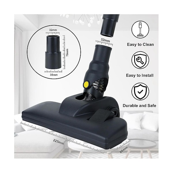 Joustava imurin suutin universaali 32 mm/35 mm imurin adapterilla, Comfort Vacuum Cl