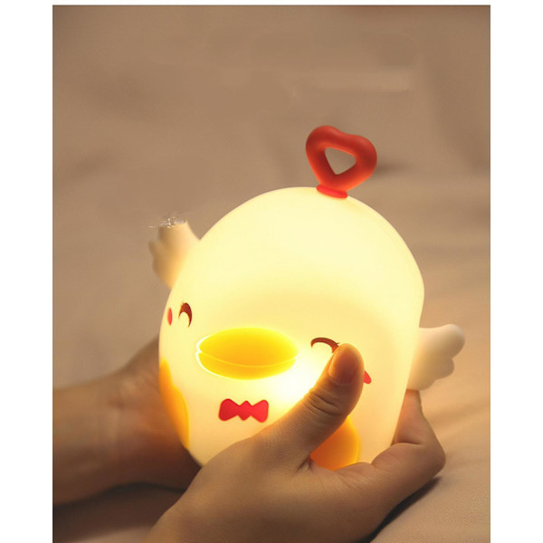 Happy Duck Silikonljus Färgglad Färg Led Silikon Natt