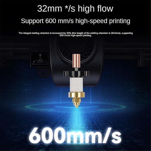 Uppgraderad Hotend-sats för K1 Hotend för K1/k1 Max Keramisk värmeblock-sats Extruder för K1 3d-skrivare