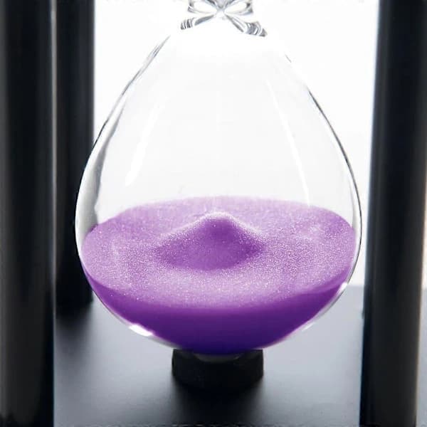 60 minuutin tiimalasi, puu, violetti