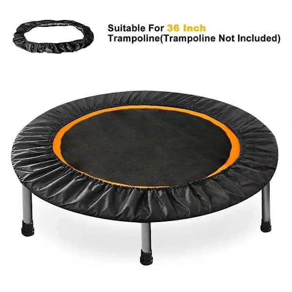 Mini Trampolin Fjederbeskyttelse til Trampolinkantudskiftning til Indendørs Udendørs Have Trampolin 40 Tommer Sort