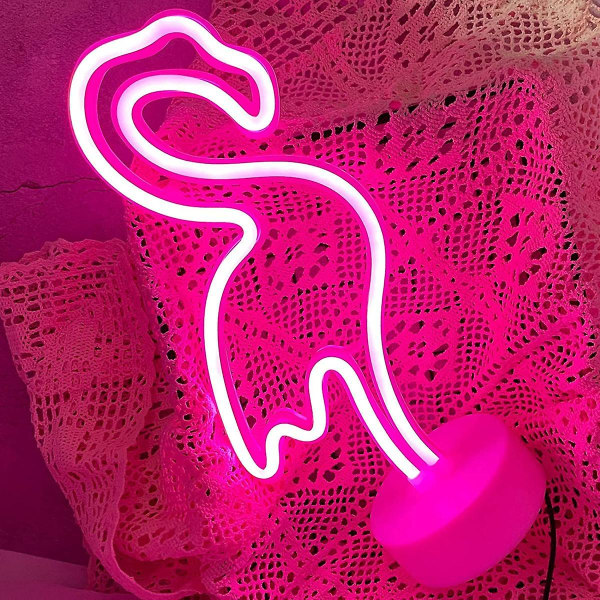 Neonlys, Flamingo-dekor for jenters