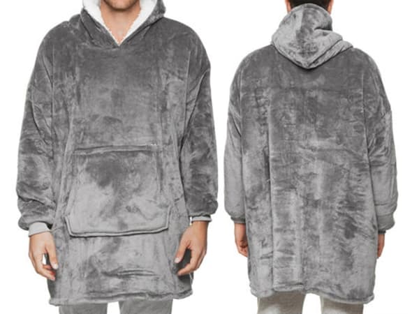 Oversized hettegenser med hette - Fleece