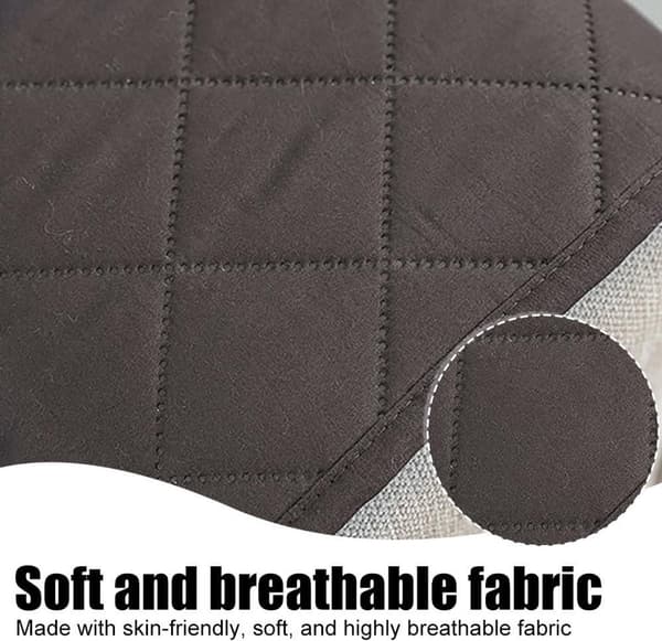 Sofaarmlene-organisering, bomullslin og polyester, 6 lommer, for sofaer og hvilestoler, stue, svart, 50 x 90 cm