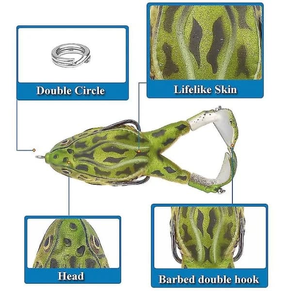 Roterende Dobbeltbenet Thunderfrog 9cm/13,7g Flydende Udendørsfiskeri Biomimetisk Agn