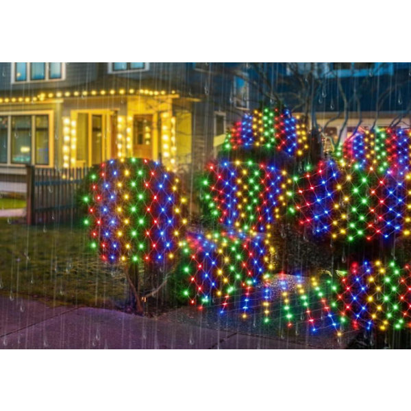 320 st LED-fe-ljusnät, vattentäta ljusslingor med 8 belysningslägen för jul inomhus/utomhus