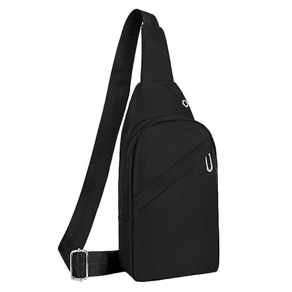 Klassisk skuldertaske til mænd Sort