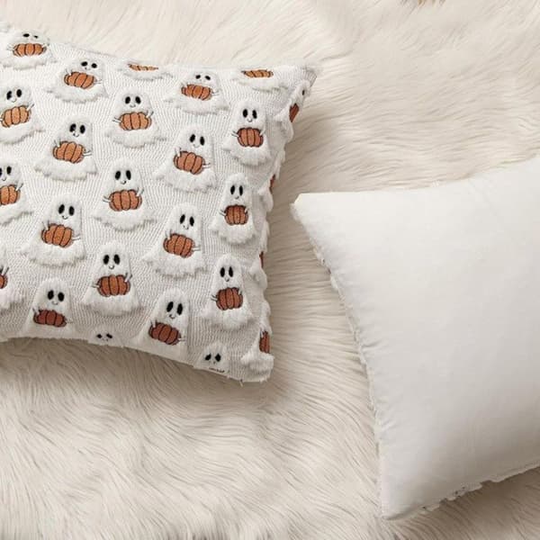 Halloween Pynteputer til Sofaen - Gresskar Spøkelse Putetrekk til Sofa - 2-pakning