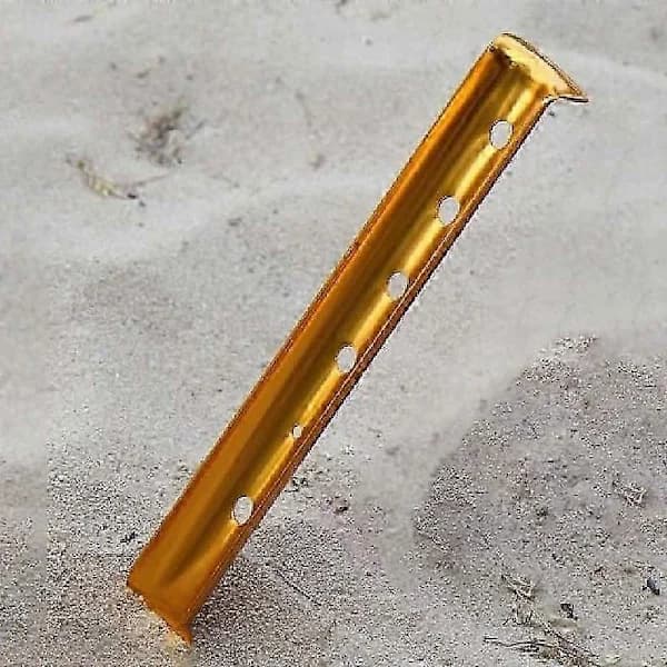 Teltplugger, 6 stk. U-formede snø- og sandankere i aluminiumslegering, lett campingutstyr