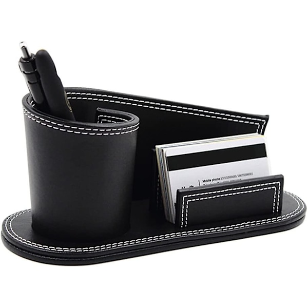 Penholder, skrivebordsarrangør, kontorbord, retro pennboks, enkelt forretningsbordsett, kreativ, multifunksjonell