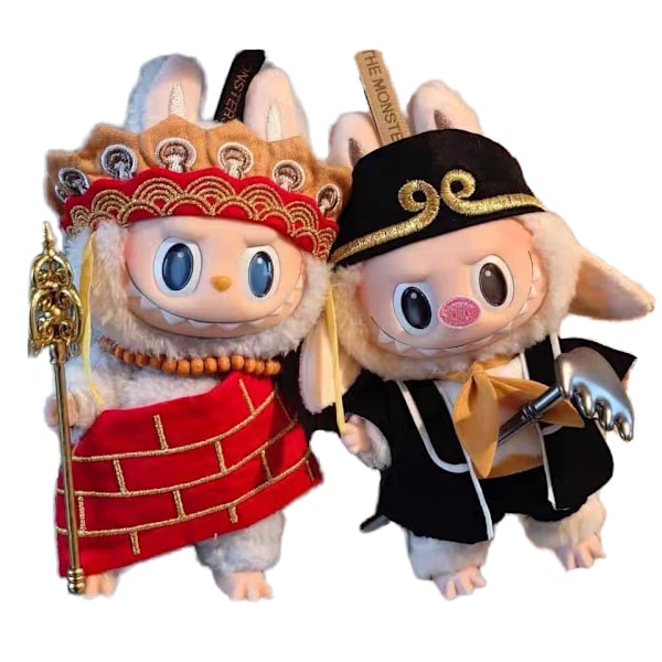 [HH] Kawaii V1 Labubu Monster Asut Alkuperäinen Söpö 17 cm Pehmeä Opettavainen Pehmolelu Nukkevaatteet Labubu Vaatteet #2
