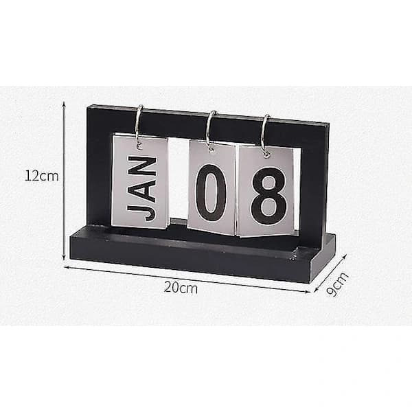 Skrivebordskalender for kontor, vendekalender, gave til minnedag, blå