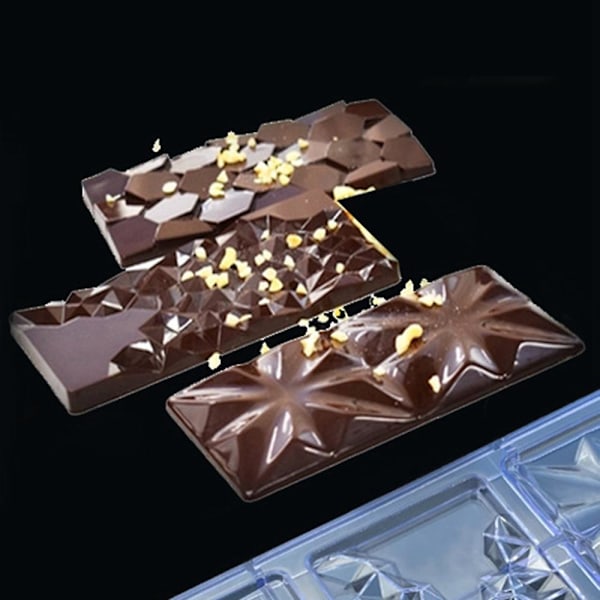 Sjokolade Cadny Bar Form Polykarbonat Sjokolade Form Plast Baking Kake Form Bonbon Confe