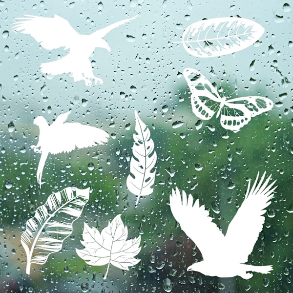 25 Pieces Window Clings, Hummingbird Anti Collision Window Stickers for Decals Bird Strikes Prevention