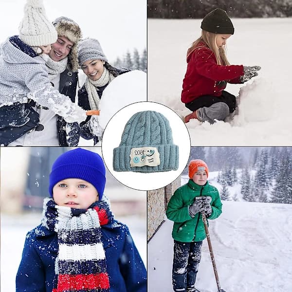 Strikkede luer Tegneserie Twist Ullluer for gutter og jenter Baby Pullover Luer Alder 3-10 Stil1 style6