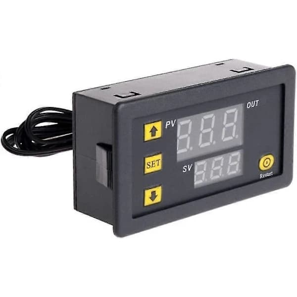 24V 20A W3230 LCD Digital Termostat Kontroller Regulator Højtemperaturalarm