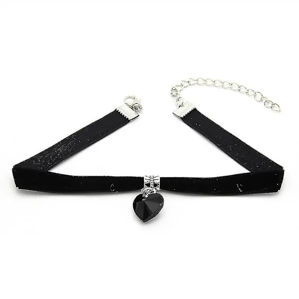 12-delt chokerhalsbåndsett, elastisk, klassisk gotisk choker