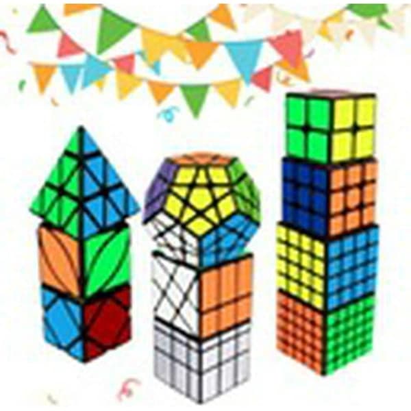 Rubiks kube-sæt sort 10-pak