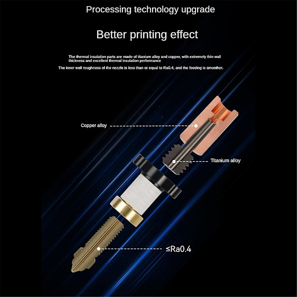 Opdateret Hotend Kit Til K1 Hotend Til K1/k1 Max Keramisk Varmeblok Kit Ekstruder Til K1 3d Printer