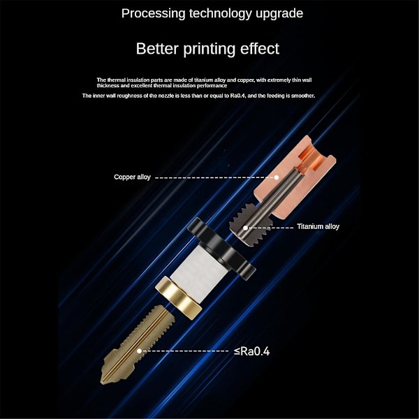Uppgraderad Hotend-sats för K1 Hotend för K1/k1 Max Keramisk värmeblock-sats Extruder för K1 3d-skrivare
