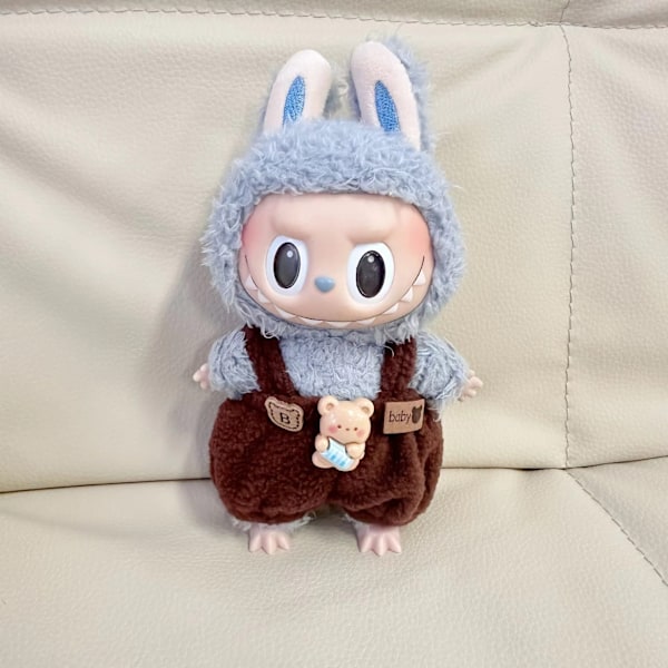 [HH] Labubu Kläder Märkesdesign Kläder Labubu Kläder Väska Skor Utsmyckning Dekorationer Förklädnad Coffee bear overalls