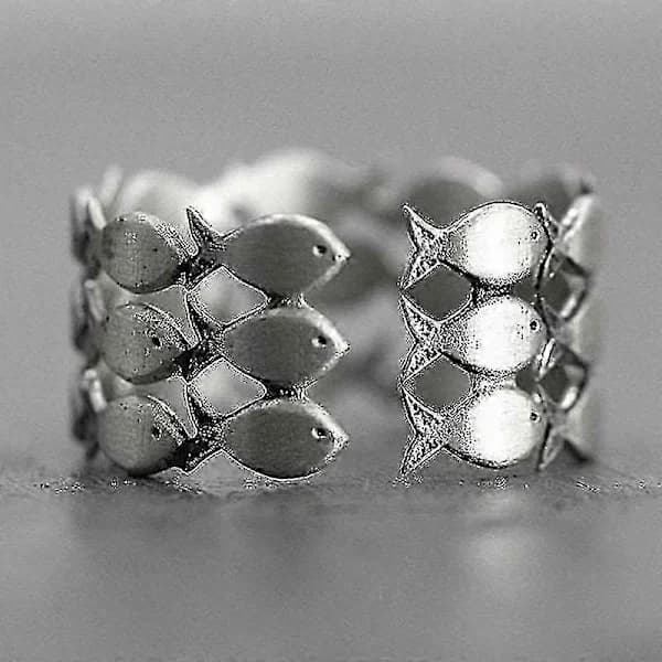 Til Min Datter Svøm Mod Strømmen Ring Justerbar Fingerring Til Kvinder - På Lager