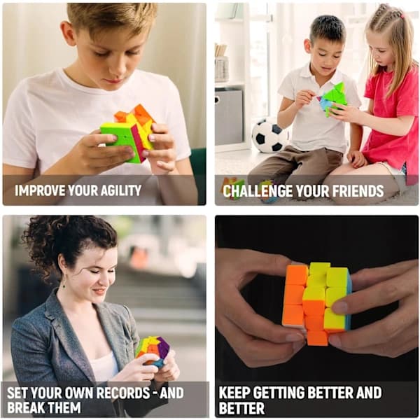 Sæt med 10 Magic Cubes