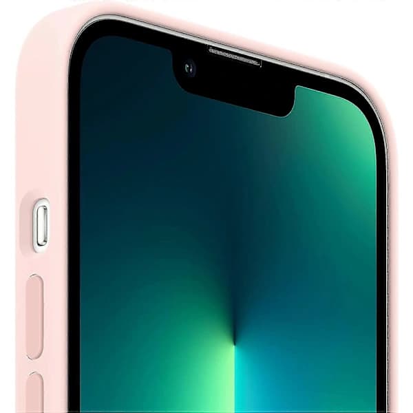 Kompatibelt Crocodile Apple iPhone 13 Pro Silikondeksel - Krittrosa