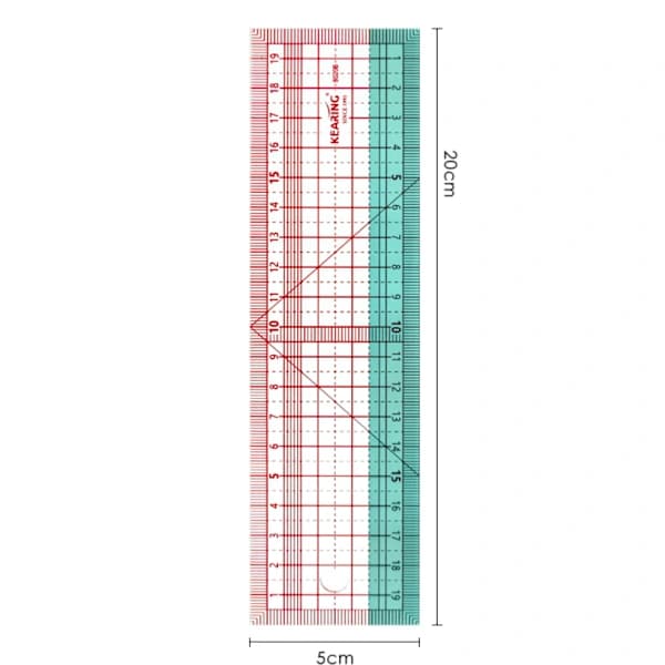 Grafisk linjal 20 cm