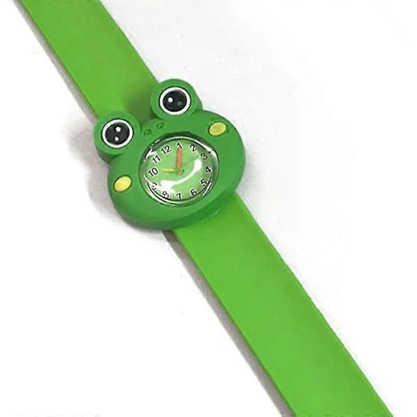 Digital barnklocka, söt tecknad groda, barnklockor, vardaglig armbandsur, present