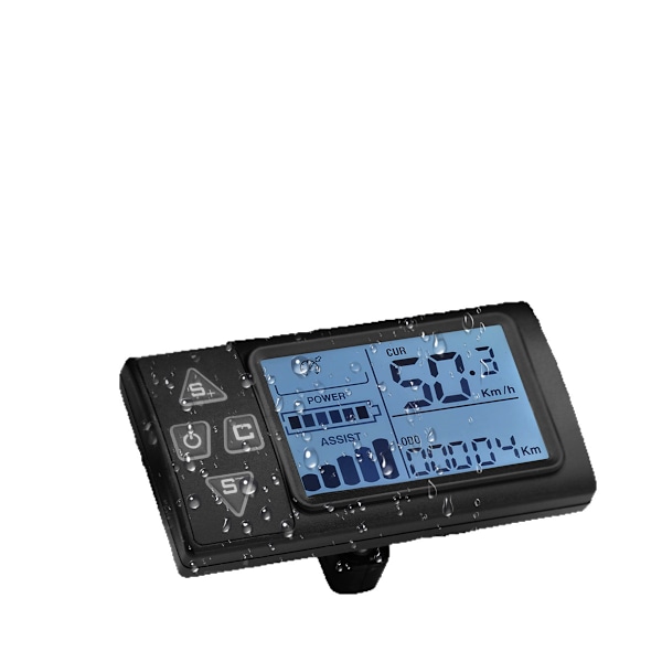 24v-60v S861 Lcd Ebike Display Dashboard til Elcykel Bldc Controller Kontrolpanel (sm Stik 6p