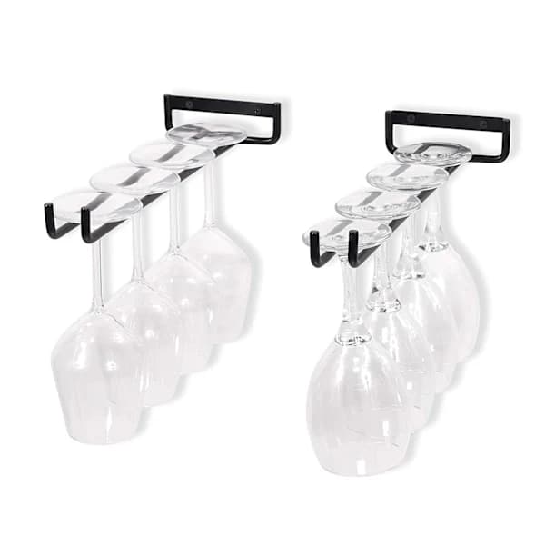 Hængende glasholder - Vinglasholder med 5 skinner til 13-18 glas - FM-