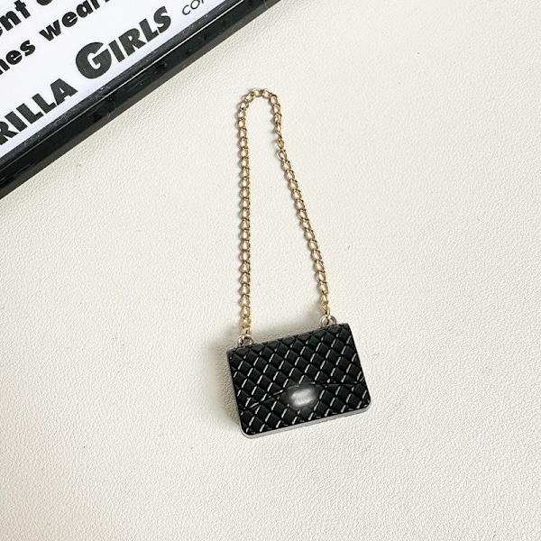 [HH] Första och andra generationens Labubu Klädtillbehör Set Svart för Stil Sittande Docka Klänning Tecknad Leksaksdesign Black small c bag
